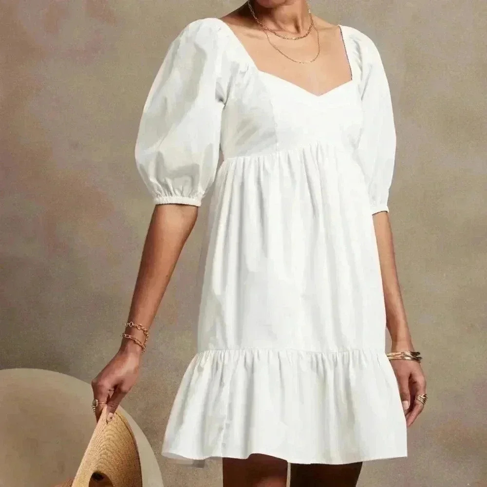 Banana Republic Factory White Mini Dress